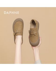 DAPHNE DAPHNE Women's Retro Birkenstock Casual Shoes Camel Color 37