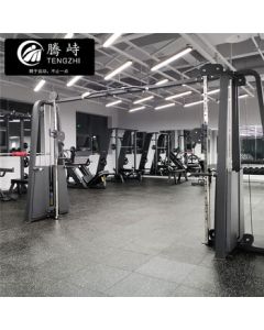 Tengzhi Gym Rubber Composite Floor Mat, 25mm Patterned Granule Bottom, 1 Square Meter (Includes Shipping & Installation)