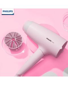 PHILIPS Hair Dryer 2100W High-Power Fast-Drying Blow Dryer with 6 Modes, Home Use Constant Temperature Hair Care, Minimalist Body, Foldable, Negative Ion Hair Protection BHD388/05