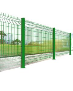 Yunqing Peach-Shaped Column Guardrail Wire Mesh Fence Protective Barrier Enclosure Perimeter Fence Grid Fence Community Airport Isolation Net Hard Plastic 5mm*1.8m Height*3m*Including 1 Column