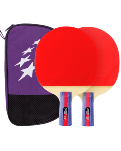 DHS Double Happiness 2-Star Table Tennis Paddle Set H2006 with Paddle Case and Balls