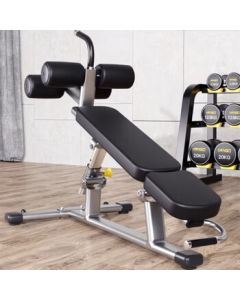 YANBO Adjustable Abdominal Board Commercial Ab Bench Sit-Up Machine Decline Abdominal Board Black with Doorstep Delivery