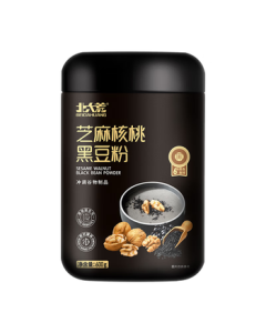 Beidahuang Black Sesame Walnut Black Bean Powder 600g - Healthy Breakfast Instant Cereal Meal Replacement with High Dietary Fiber - 6 Black Ingredients - Made in China