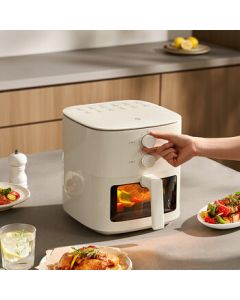 Xiaomi (MI) Mi Air Fryer N1 - Home Multi-functional Electric Fryer, Micro Steam Tender Roasting, Transparent Visual Design No Need to Flip, Non-Stick Metal Inner Chamber, Large 5L Capacity