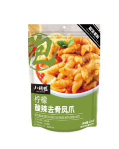 Xiao Hu Ya Lemon Spicy Boneless Chicken Feet 508g Deboned Chicken Claws Snack Pack Meat Jerky Marinated Delicacy