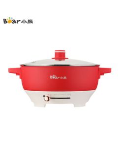 Bear Multi-Purpose Pot Dual Hot Pot Electric Hot Pot Multi-Function Pot Split-Type Household Electric Heating Pot DHG-D50U6 Coca-Cola Red