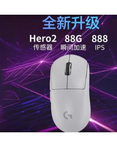 Logitech Upgraded Wireless Gaming Mouse - Hero2 Sensor, 60g Lightweight FPS Pro Esports Configuration, GPW2 G Pro X Superlight 2nd Gen, White
