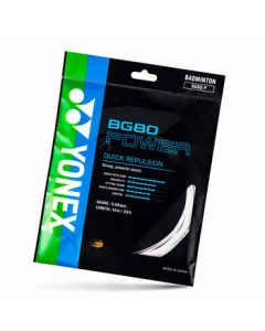 YONEX Badminton String High Elasticity Powerful Smash Offensive Line BG80P White