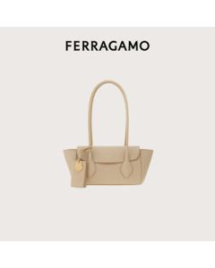 Ferragamo Women's Beige Shopping Bag 0779115 Gift for Girlfriend Beige 0779115 OS