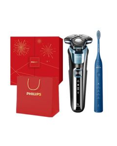 PHILIPS Premium Gift Set - Electric Toothbrush + Shaver Set, Perfect Gift for Boyfriend, Husband, Dad, Boss, or Clients on Holidays
