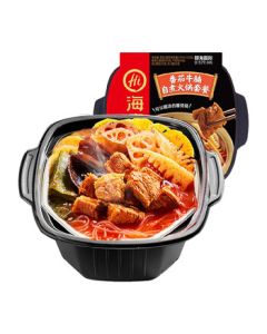Haidilao Self-Heating Hot Pot Tomato Beef Brisket 365g/Box Convenient Instant Meal for Lazy People Random Packaging
