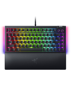 Razer BlackWidow V4 75% Hot-Swappable Keyboard GASKET Structure Custom Mechanical Keyboard RGB Backlit Gaming Keyboard Black