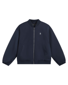 Li Ning Water-Repellent Jacket for Women, Autumn 2025 Retro Fashion Embroidered Baseball Collar Sport Coat AJDV270