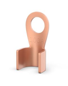 Huijun Tinned Copper Open-End Lug, Copper Wire Terminal, Copper Connector, Copper Wiring Terminal, National Standard Thickened Wiring Lug OT-100A 20pcs/Pack