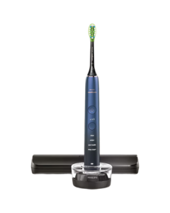 PHILIPS Adult Electric Toothbrush - 3 Intensity Levels, 4 Modes, DiamondClean Upgrade Sonic Toothbrush HX9911/62 Deep Sea Blue