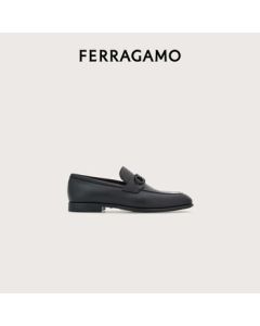 Ferragamo Men's Black Penny Loafers 0768931_3E _ 85/42.5 Gift for Boyfriend