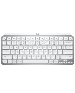 Logitech MX Keys Mini Wireless Bluetooth Keyboard – Master Series, Premium Office Keyboard, Smart Backlit, Ultra-Thin Portable, Light Gray