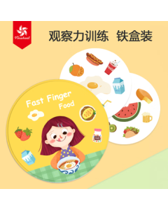 Pinwheel Crazy Matching Cards - Parent-Child Card Game for Finding Identical Pairs, Tabletop Board Game Toy (Food Theme)