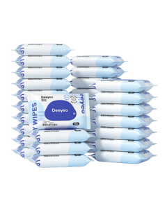 Deyo Baby Hand & Mouth Wipes, Portable Mini Pack 10 Sheets * 30 Packs, Kindergarten & Travel Wipes