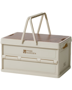 MOBIGARDEN Rainer 30L Storage Box, Outdoor Camping Car Foldable Portable Storage Container NX23685005 Moonlight White