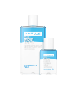Maybelline Eye & Lip Makeup Remover Combo 230ml, Gentle Deep Cleansing Oil & Water, Birthday Gift for Women
