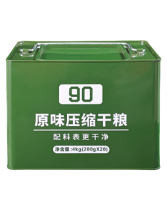 Three-Line Crispy 90 Compressed Biscuit 200g*20 Packs 8lb Barrel Special Forces Emergency Reserve Meal Champion Edition 900 Dry Ration