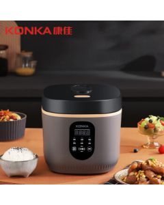 Konka KRC-30ZS501 Mini Rice Cooker 3L, Household Multi-functional Electric Pot with Non-Stick Inner Pot, Smart Preset, Quick Cooking, Healthy Grains & Simple Operation