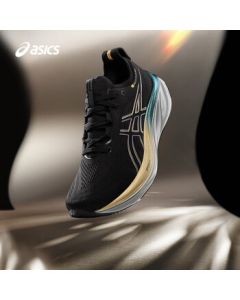 ASICS Men's Cushioned and Responsive Running Shoes GEL-NIMBUS 26 PLATINUM Black/Beige 41.5