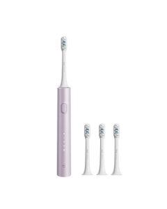 MiJia Mi Electric Toothbrush T302 for Adults/Students, 4 Cleaning Modes, 150-Day Battery Life, 4 Brush Heads, Frost Purple - Gift for Boyfriend/Girlfriend 【Mid-Autumn Festival Gift】
