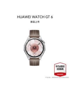 HUAWEI WATCH GT 6 [Pre-Sale for Double 12] Glacier Gray 46mm Smartwatch – Multi-Dimensional Mood Tracking, All-New Cycling Experience, Ultra-Long Battery Life, Includes Watch Cleaning Cloth