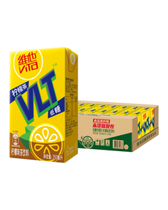 Vitasoy Vita Low-Sugar Lemon Flavor Tea Drink 250ml*24 Boxes, Low-Sugar Tea Beverage, Whole Case Pack, Mid-Autumn Festival Gift