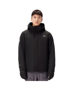 Pelliot [Cheng Yi Same Style] Original Stone 3-in-1 Jacket for Men & Women, Autumn/Winter Outdoor Waterproof Coat 114301029 Black XL