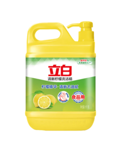 Liby Lemon Dishwashing Liquid 1kg Bucket, Fruit & Vegetable Wash, Fast Grease Removal, Class A Food-Grade Detergent, Dish Soap