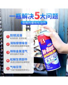 Biaozhi Rust Remover Lubricant - 400ML Spray for Loosening Screws, Bolts, Metal Rust, Stainless Steel Cleaning