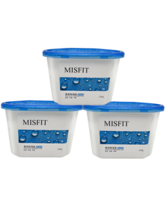 MISFIT Dehumidifier + Aroma Box 500ml*3 Pack - Wardrobe Dryer Moisture Absorber Damp Proof Bag