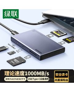 UGREEN USB/Type-C Card Reader 3.2 High-Speed for Sony Canon Cameras CFexpress A/B/SD/TF Cards, Compatible with Phones, Drones, and CFexpress A/B Memory Cards