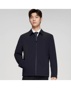 HLA by Heilan Home - Premium Business Coat (Spring/Autumn Style) Navy Blue/Charcoal/Gray (Men)