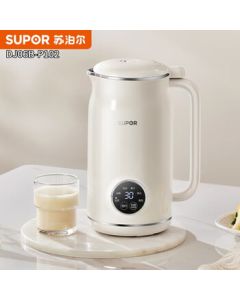 SUPOR Soy Milk Maker · 0.6L Compact Household Blender for 1-3 People, No-Filter Design, Multi-Function with Timer, One-Key Cleaning, Powerful Crushing System for Fine Grinding