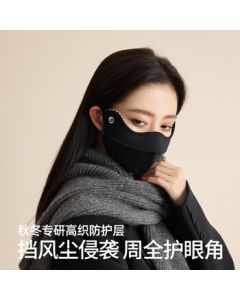 Oreno Kazuko 3D Sunscreen Mask for Women, Warm Winter Face Cover with Eye Protection for Outdoor Cycling