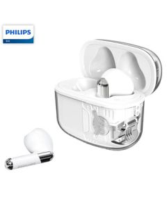 PHILIPS True Wireless Bluetooth 5.3 Noise-Cancelling Sports Running Bass Music Earphones TAT1168 White