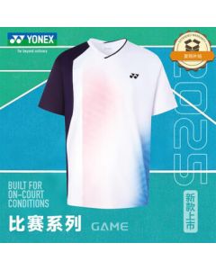 YONEX Badminton Shirt Men's Sports T-Shirt Match Short Sleeve 110115BCR White L