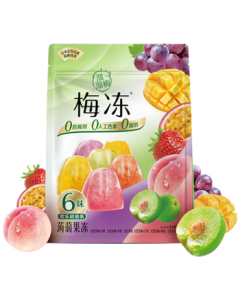Liuliumei Jelly Natural Plum Jelly 400g 6 Flavors Fruit Juice No Preservatives No Fat No Coloring Healthy