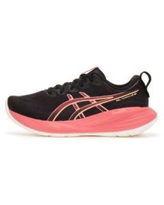 ASICS Women's Running Shoes GEL-CUMULUS 27 Comfortable Lightweight Breathable Low-Top Sneakers Black Red 37