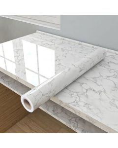 Premium Marvel Wallpaper, Faux Marble Kitchen Waterproof Oil-Resistant Sticker, 80cm*2m, Multiple Styles Available DG