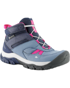 Decathlon Kids' Hiking Shoes for Boys and Girls, Outdoor Walking Shoes, Sports Shoes, Blue - Hook & Loop 34 2901008