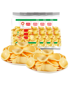 Panpan Family-Size Potato Chips - Original & Tomato Flavor, 100g/*4 Bags, Nostalgic Puffed Snacks for Sharing