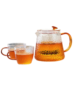 Memory Pot Tea Infuser - Heat-Resistant Borosilicate Glass Teapot with Filter, Office Flower Tea Brewing Cup, Elegant Loose-Leaf Tea Maker