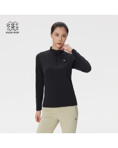 KOLON SPORT Women's S-FUNCTIONAL Half-Zip Long Sleeve Moisture-Wicking Base Layer T-Shirt
