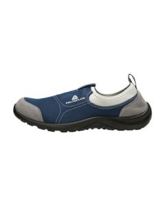 Delta Safety Shoes, Elastic Series S1P, Anti-Impact, Anti-Static, Anti-Puncture, Grey + Blue, Size 42, 301216-Grey-Blue-42