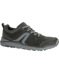 Decathlon Men's Autumn/Winter Italian Imported Leather Comfort Cushioning Anti-Slip Outdoor Casual Shoes Dark Gray 42 2249601